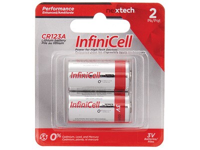 InfiniCell CR123A Lithium Battery 