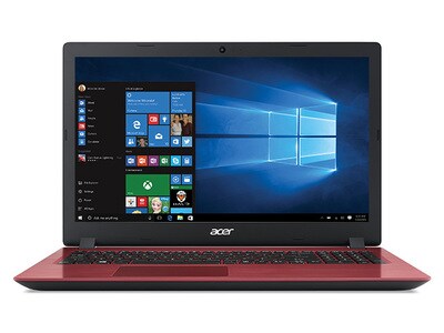 Boîte ouverte - Ordinateur portable 15,6 po Aspire A315-31-P8FN d’Acer avec Pentium N4200 d’Intel®, lecteur de disque dur de 1 To, MEV de 4 Go et Windows 10 - bilingue - rouge