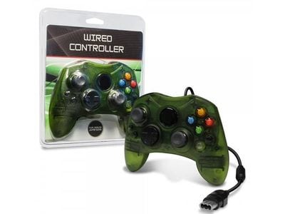 Manette de jeu câblée d’Hyperkin pour Xbox d’origine - vert transparent