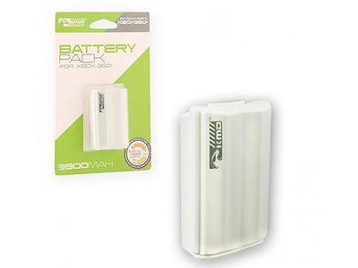 KMD Rechargeable Stylized Battery Pack for Xbox 360 - White