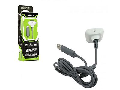 KMD Controller Charge Cable for Xbox 360 - White