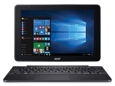 Acer Switch S1003-12JT 10.1” 2-in-1 Touchscreen Laptop with Intel® x5-Z8350, 32GB eMMC, 4GB RAM & Windows 10 - Grey - Bilingual