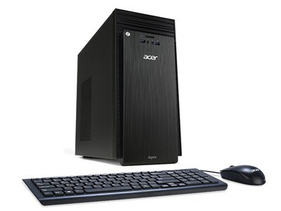 Ordinateur de bureau Aspire TC-780-AM11 d’Acer avec processeur Cœur i3-7100 d’Intel, lecteur de disque dur de 1 To, MEV de 8 Go et Windows 10 – noir - bilingue