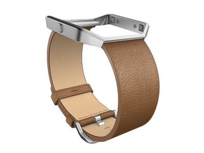 Bracelet accessoire en cuir Fitbit pour la montre Blaze™ - Petit - Beige