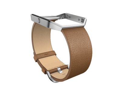 Fitbit Accessory Leather Band for Blaze™ - Large - Camel