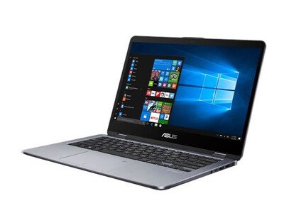 ASUS Vivobook Flip TP410UA-DS71T 14” Touchscreen Laptop with Intel® i7-8550U, 1TB HDD, 8GB SSD, 8GB RAM & Windows 10 - Star Grey Metal