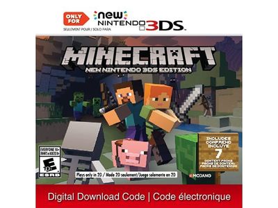 Minecraft: New Nintendo 3DS Edition - New 3DS Family Only - (Digital Download) for Nintendo 3DS