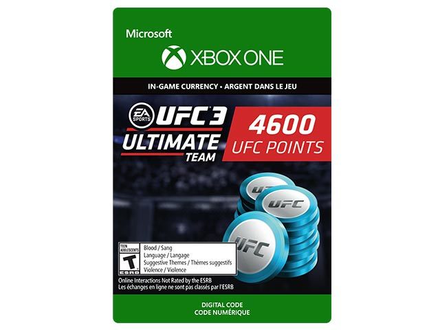 UFC 3: 4,600 UFC Points (Digital Download) for Xbox One