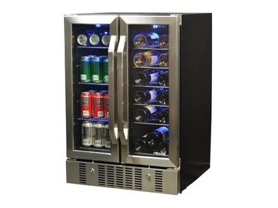 NewAir AWB-360DB 18 Bottle and 60 Can Wine & Beverage Cooler