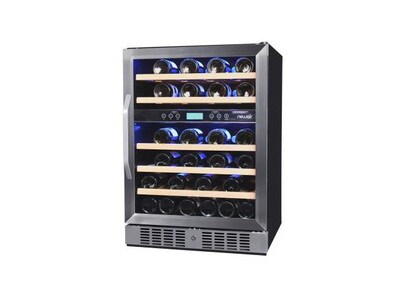 Refroidisseur à vin de 46 bouteilles à deux zones AWC-460DB de NewAir