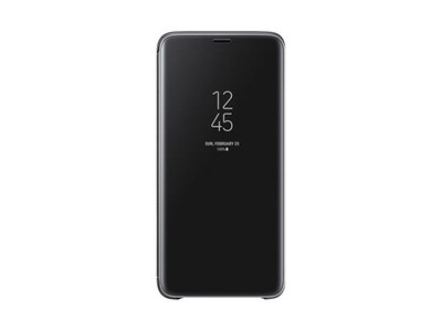 Étui Clear View avec fonction Stand de Samsung pour Galaxy S9+ - noir