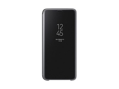 Étui Clear View avec fonction Stand de Samsung pour Galaxy S9 - noir