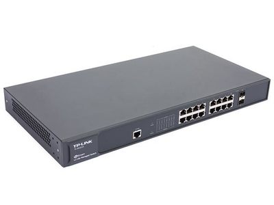 TP-LINK JetStream TL-SG3216 16-Port Gigabit L2 Managed Switch with 2 Combo SFP Slots