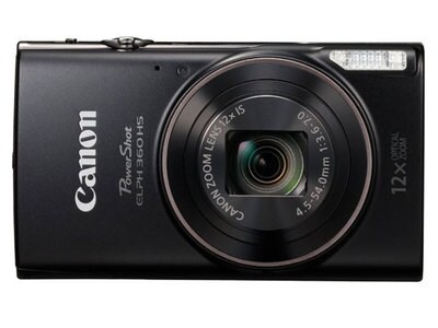 Canon PowerShot ELPH 360 HS 20.2MP Digital Camera - Black