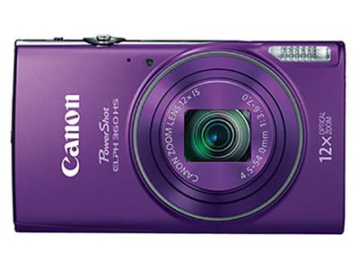 Canon PowerShot ELPH 360 HS 20.2MP Digital Camera - Purple