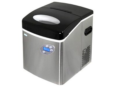 NewAir AI-215SS 50LBS Portable Ice Maker -  Stainless Steel