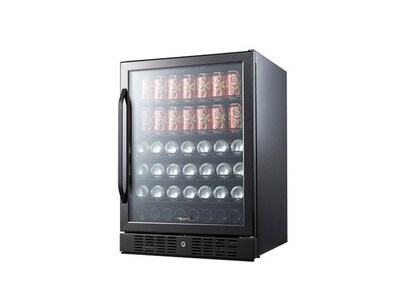 NewAir ABR-1770B 177 Can Beverage Cooler - Black Stainless Steel