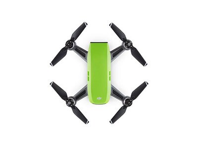 Mini drone quadricoptère Spark de DJI avec caméra 1080p et un manette bonus – vert pré