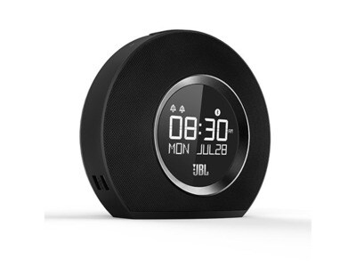 JBL Horizon Bluetooth® Clock Radio with USB Charger and Light - Black