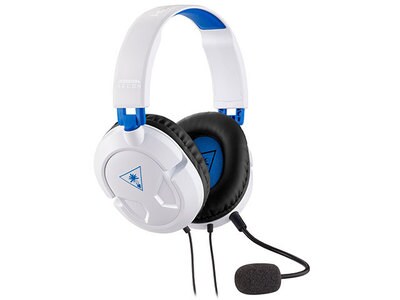 Casque d’écoute câblé Earforce Recon 50P de Turtle Beach pour PS4™ - blanc et bleu
