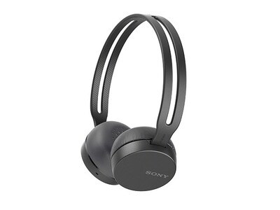 Casque d’écoute  Bluetooth® compatibles avec l’assistant vocal WH-CH400/B de Sony - noir