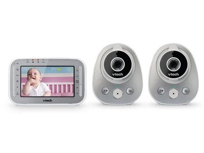 VTech Safe&Sound® VM342-2 Expandable Digital Video Baby Monitor with 2 Cameras
