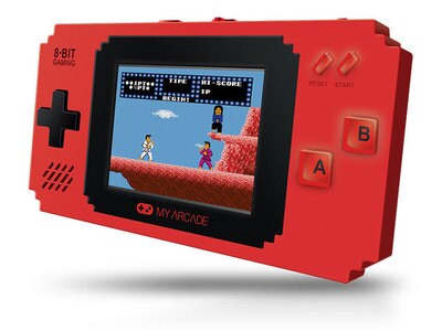 dreamGEAR Pixel Player Portable Handheld Gaming System with 300 Games - Red