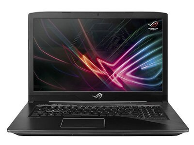 ASUS ROG Strix GL703GE-DB71-CA 17.3” Gaming Laptop with Intel® i7-8750H, 1TB SSHD, 256GB SSD, 16GB RAM, NVIDIA GTX 1050 Ti & Windows 10 - Gunmetal