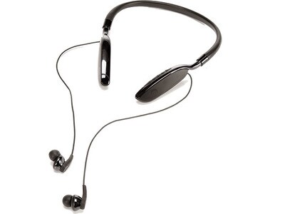 Écouteurs-boutons tour de nuque Bluetooth® avec commande sur câble HRB 5015 de HeadRush - noir