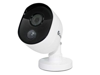 Caméra de sécurité extérieure SWPRO-1080MSB de Swann à détection thermique True Detect de type «bullet»  - Blanc