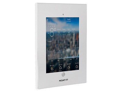 Mount It MI-3772 iPad Wall Mount Enclosure with Anti-Theft Function - White