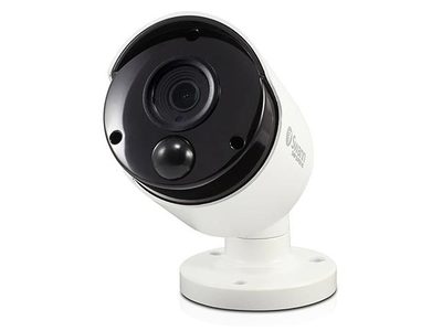 Swann SWNHD-885MSB 4K Outdoor True Detect Thermal-Sensing Bullet Security Camera – White