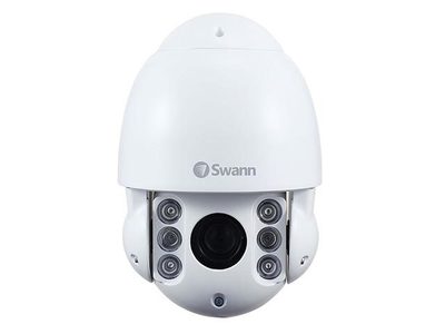 Caméra de sécurité à zoom panoramique extérieur 1080P HD SWPRO-1080PTZ de Swann – Blanc