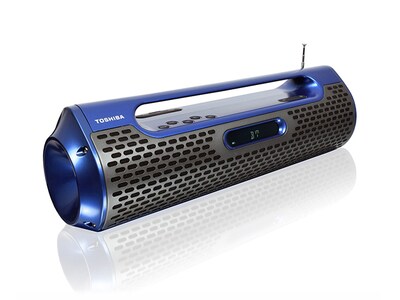 Haut-parleur sans fil portatif TY-WSP120 de Toshiba - bleu