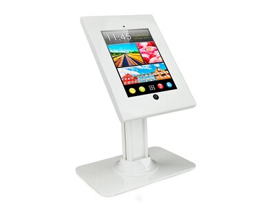 Mount-It MI-3771 Full Motion iPad Stand Public Kiosk Display - White