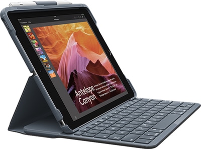 Étui à rabat mince de Logitech pour iPad 5e et 6e génération - noir