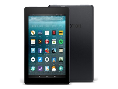 Tablette Fire 7 d’Amazon avec processeur quadricœur à 1,3 GHz, espace de stockage de 8 Go et système d’exploitation Fire – noir