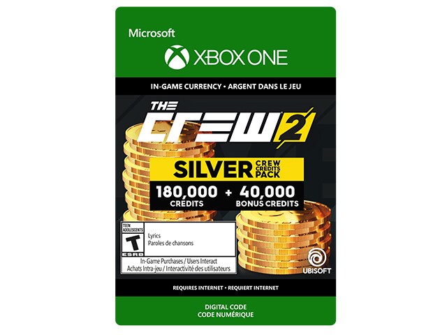 The Crew 2 Silver Crew Credits Pack (Code Electronique) pour Xbox One
