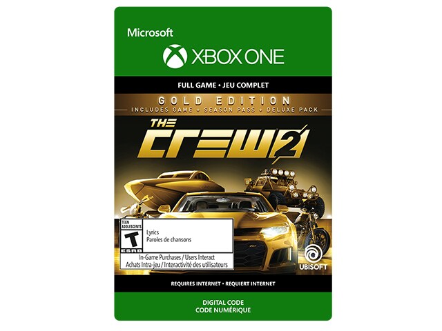 The Crew 2 Gold Edition (Code Electronique) pour Xbox One