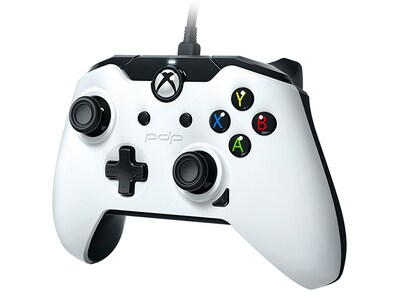 Manette filaire PDP pour Xbox One - Blanc