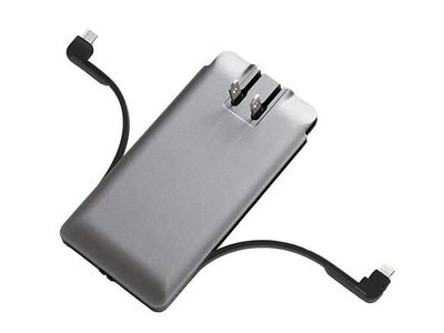 Chargeur portatif tout-en-un à 3 500 mAh Journey de PhoneSuit - gris et noir