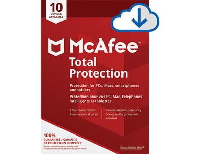 PC McAfee Total Protection 10 Device (Code Electronique)