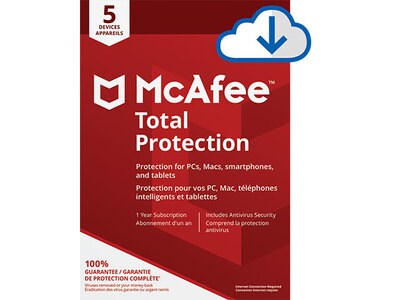 PC McAfee Total Protection 5 Device (Digital Download)