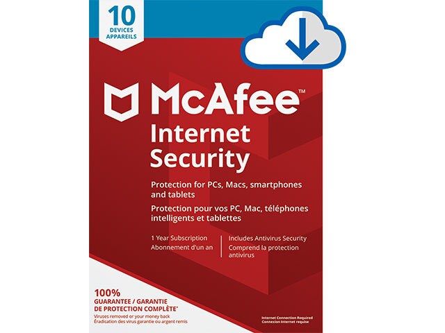 PC McAfee Internet Security 10 Device (Code Electronique)