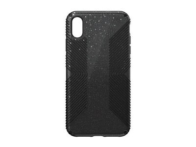 Speck iPhone XS Max Presidio Grip Series Case - Glitter Black