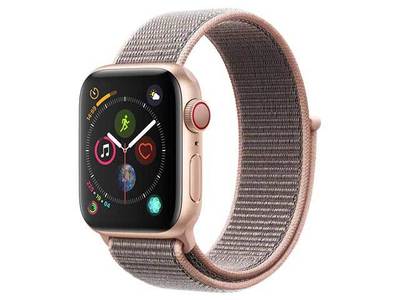 Apple® Watch Series 4 40mm Gold Aluminum Case with Pink Sand Sports Loop Band (GPS)
