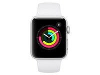 Apple® Watch Series 3 42mm Silver Aluminium Case with White Sport Band (GPS)