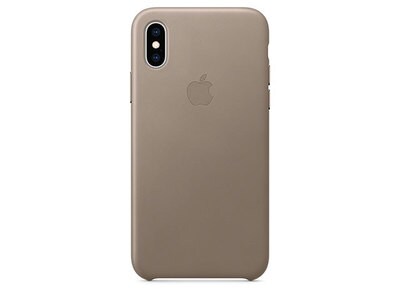 Apple® iPhone X/Xs Leather Case – Taupe