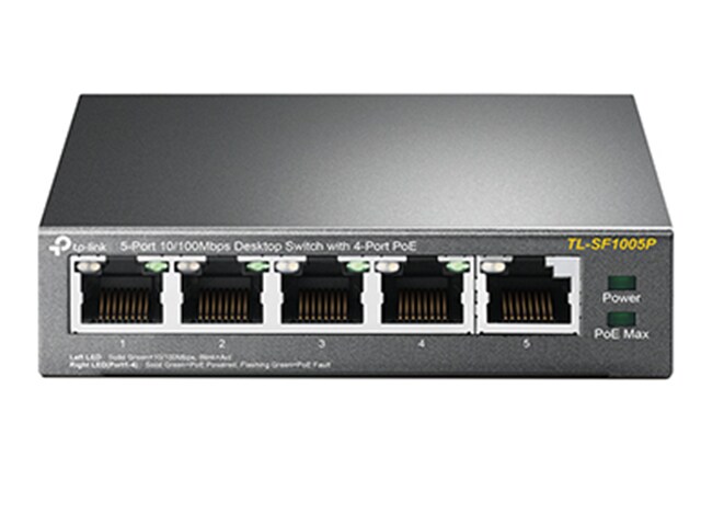 TP-LINK TL-SF1005P 5-Port Desktop Switch with 4-Port PoE