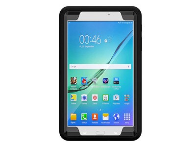 Hybrid Galaxy Tab E 8” Case with Stand - Black